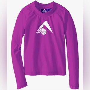 Purple Kids Swim Rash Guard size 14 🆕